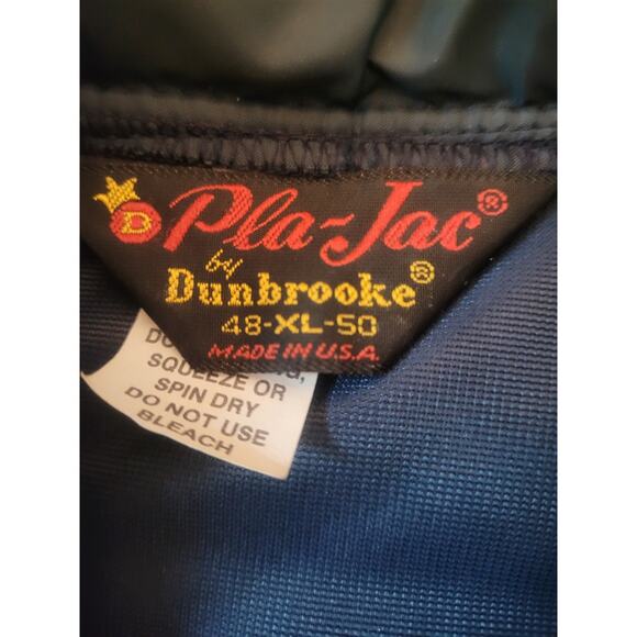 Vintage Union Carbine Pla-Jac Dunbrooke XL Navy Sleeveless Full Snap Puffer Vest - Picture 3 of 6